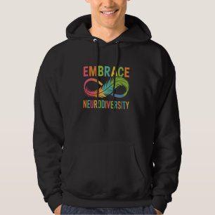 Embrace Neurodiversity Autism Neurodivergent Aware Hoodie
