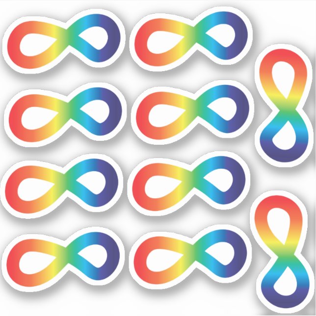 Embrace Neurodiversity Awareness Autism Acceptance Sticker (Front)