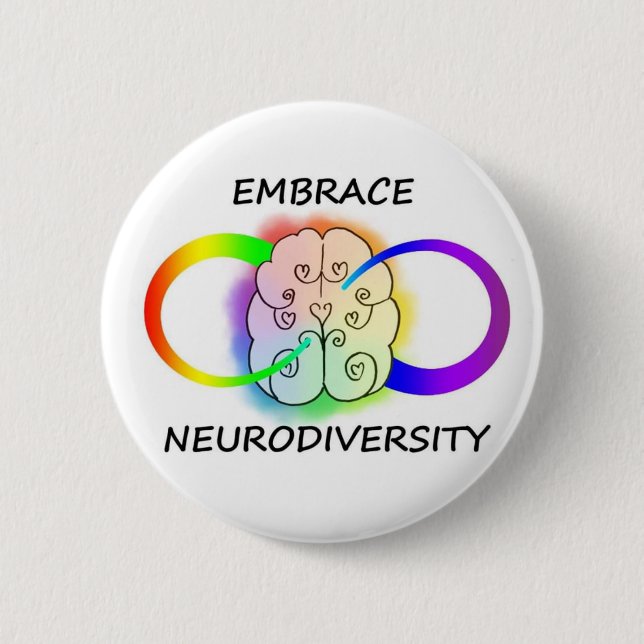 Embrace Neurodiversity Button (Front)