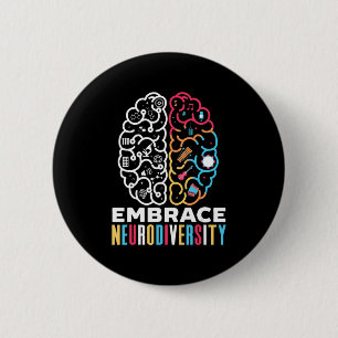 Embrace Neurodiversity Design for a Autism Awarene Button