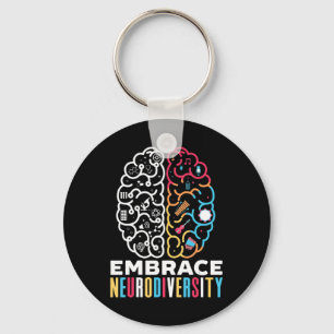 Embrace Neurodiversity Design for a Autism Awarene Keychain