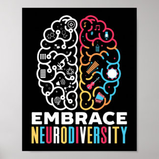 Embrace Neurodiversity Design for a Autism Awarene Poster