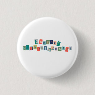Embrace Neurodiversity Neurodivergent Awareness Button