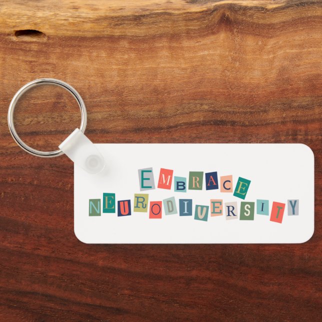 Embrace Neurodiversity | Neurodivergent Awareness Keychain (Back)