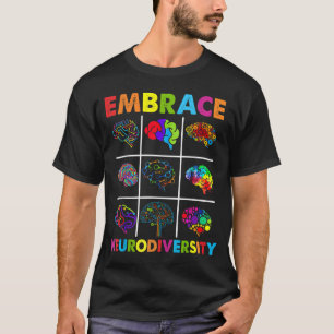Embrace Neurodiversity Video Game Autism Awareness T-Shirt