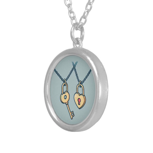 Embrace Organic Beauty Silver Plated Necklace (Front Right)