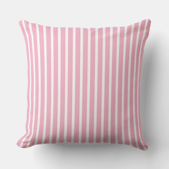 Embrace Playfulness with Soft Stripe Pattern Throw Pillow (Front)
