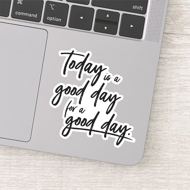 Embrace Positivity: Modern Handwritten Typography Sticker (Detail)