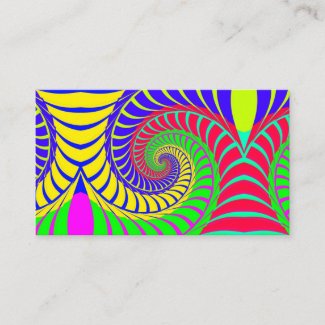 Embrace Rainbow Spiralism Business Card