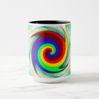 Embrace Rainbow Spiralism Mug