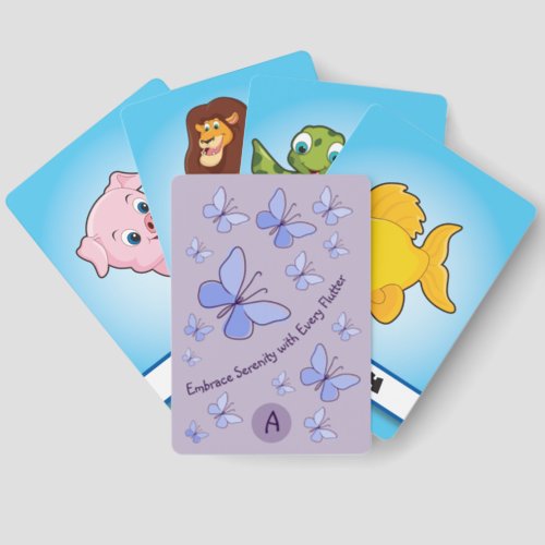 Embrace Serenity  Butterfly Flutter Lavender Matching Game Cards