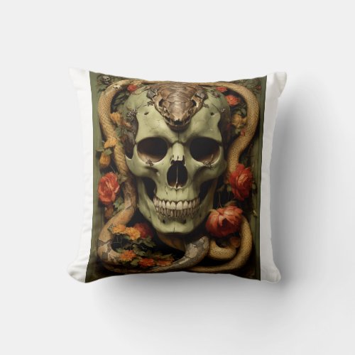 Embrace Serpent Dreams with the Trending Death S Throw Pillow