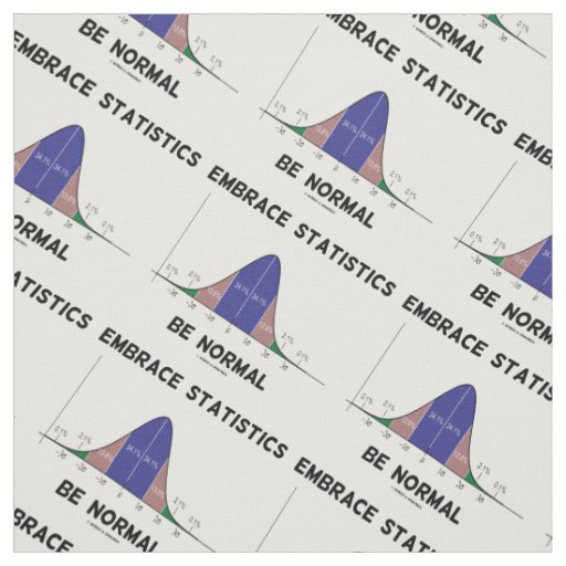 Embrace Statistics Be Normal (Bell Curve) Fabric