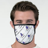 Embrace Statistics Be Normal Bell Curve Humor Face Mask (Worn Him)