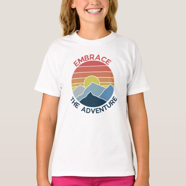 Embrace the adventure mountain adventure time T-Shirt (Front)