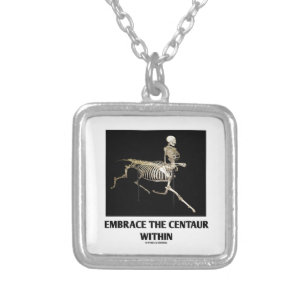 Embrace The Centaur Within (Skeleton) Silver Plated Necklace