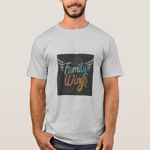 Embrace the Colors of Kinship Family Wings Unite T_Shirt
