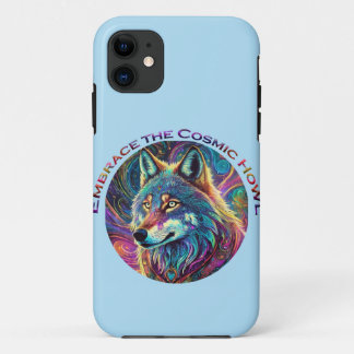 Embrace the Cosmic Howl Wolf iPhone 11 Case
