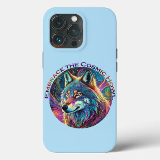 Embrace the Cosmic Howl Wolf iPhone 13 Pro Case