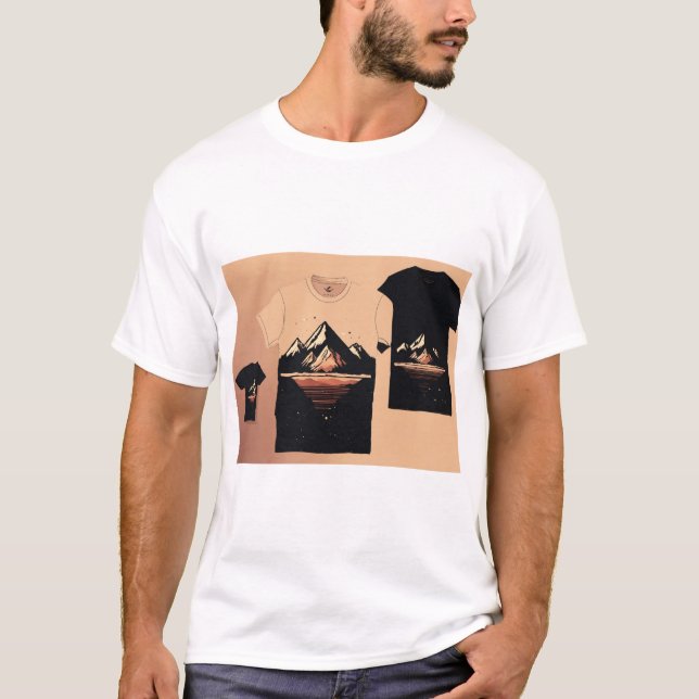 Embrace the Cosmos with Cosmic-Inspired T-Shirt De (Front)