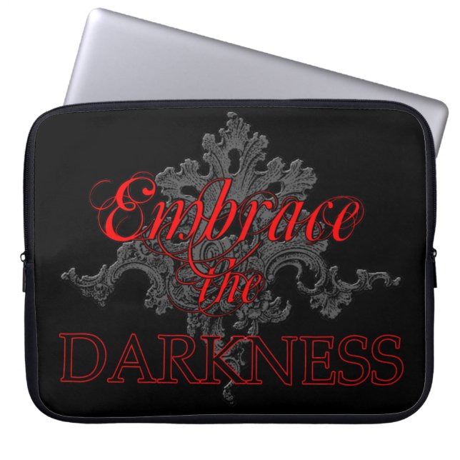 Embrace the Darkness Laptop Sleeve (Front)