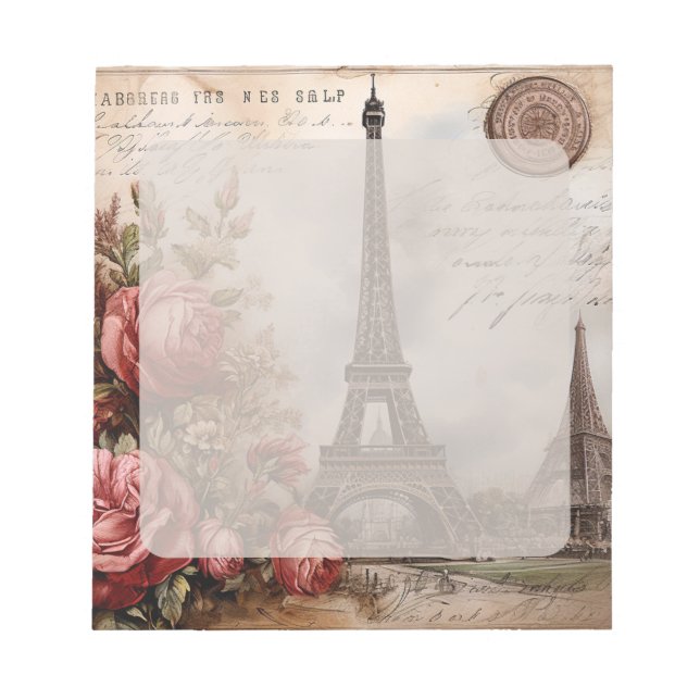Embrace the Elegance: Celebrating You with Paris Notepad (Front)