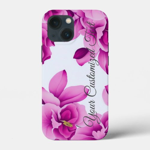 Embrace the Elegance of Orchid Flowers iPhone 13 Mini Case
