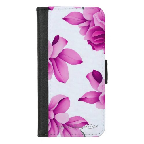 Embrace the Elegance of Orchid Flowers iPhone 87 Wallet Case