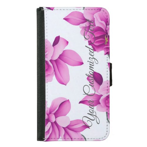 Embrace the Elegance of Orchid Flowers Samsung Galaxy S5 Wallet Case