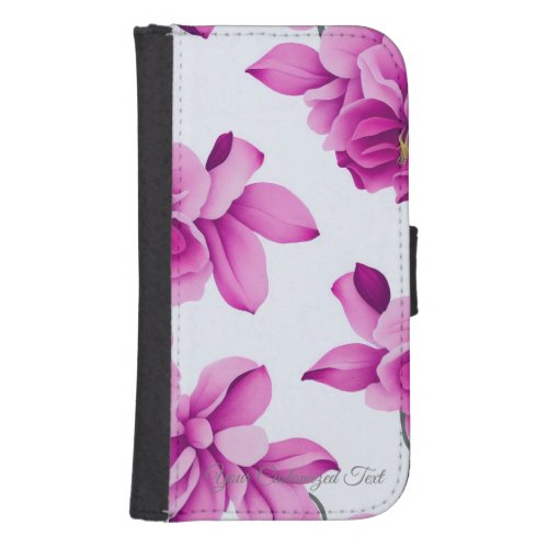 Embrace the Elegance of Orchid Flowers Galaxy S4 Wallet Case