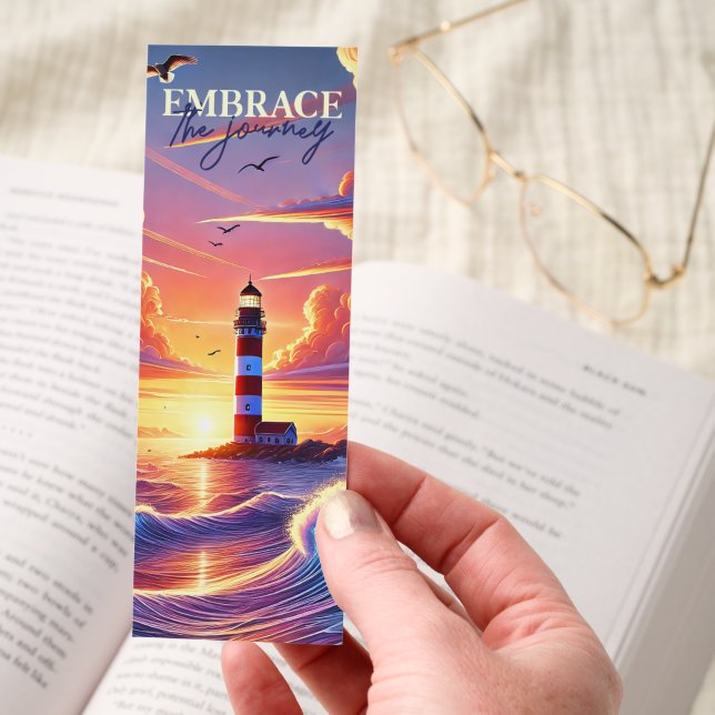 Embrace The Journey Motivational Bookmark (Hand)