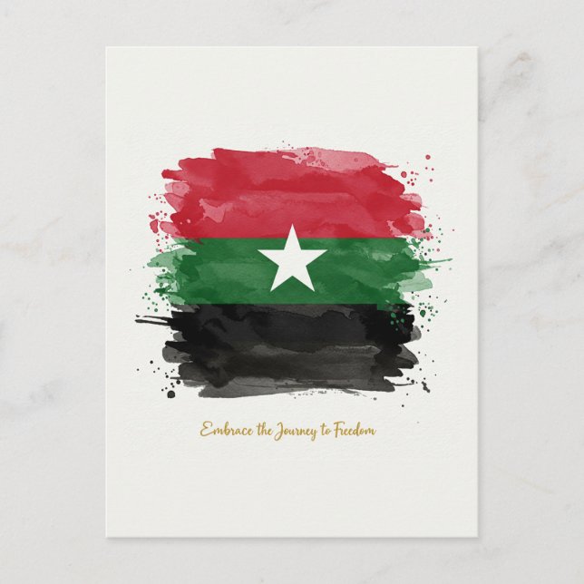“Embrace the Journey to Freedom. Postcard (Front)