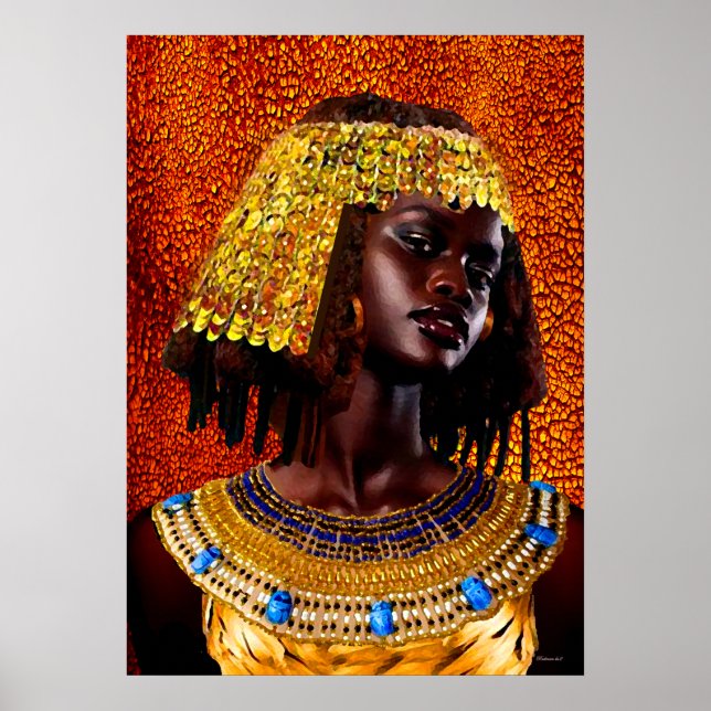 “Embrace the Majesty of Nubian Queens” Poster (Front)