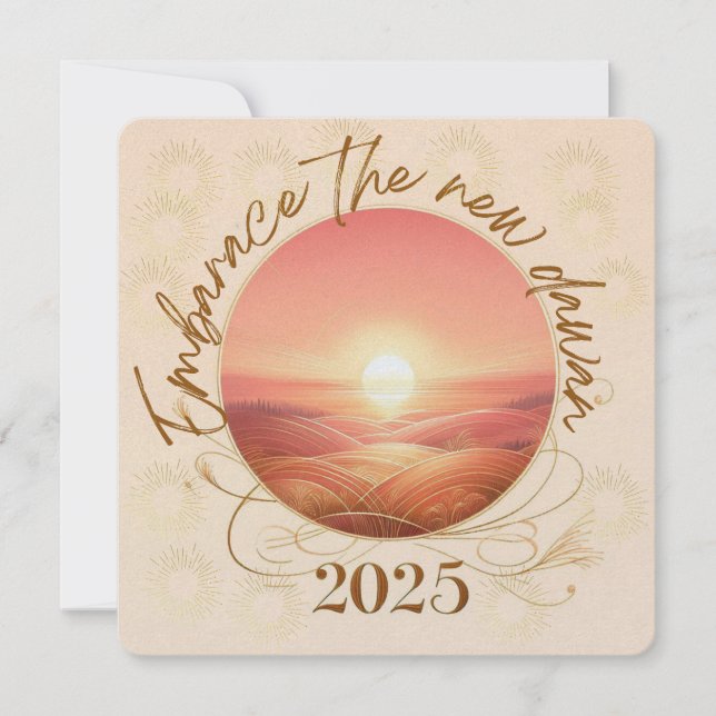 Embrace the New Dawn 2025  Holiday Card (Front)