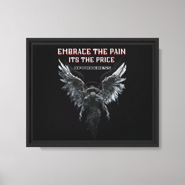 "Embrace the Pain" Angel of Progress Wall Art (Front)