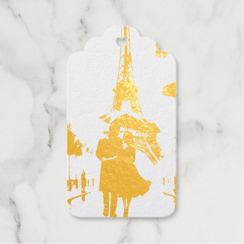 Embrace the Romance of Paris Foil Gift Tags