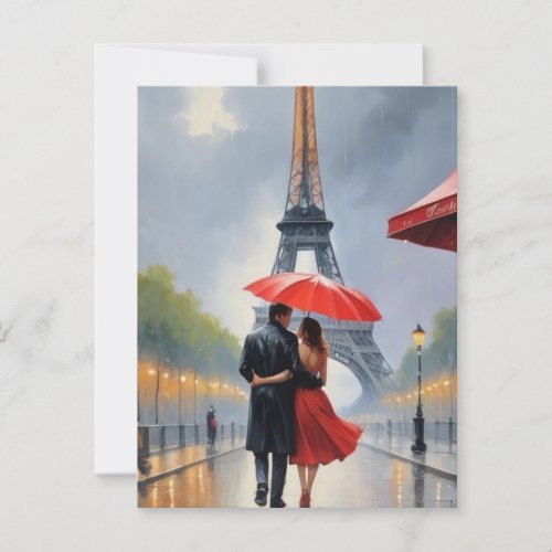 Embrace the Romance of Paris Postcard