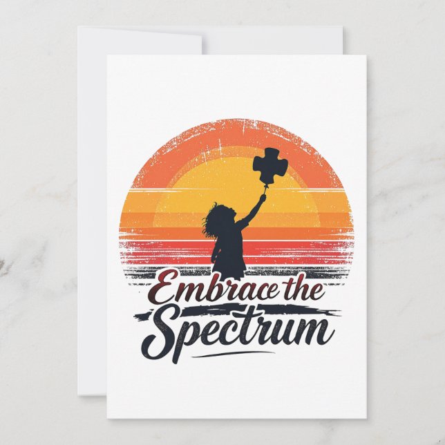 Embrace the Spectrum Autism Awareness  Announcement (Front)