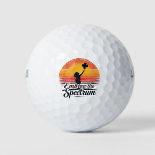 Embrace the Spectrum Autism Awareness  Golf Balls