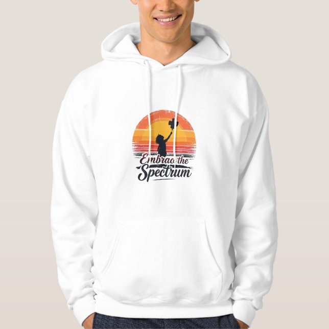 Embrace the Spectrum Autism Awareness  Hoodie (Front)
