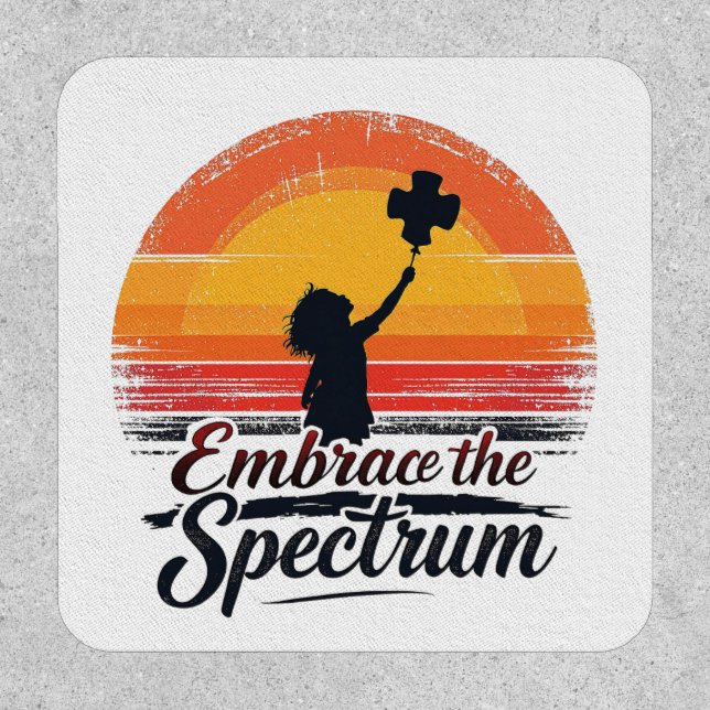 Embrace the Spectrum Autism Awareness  Patch (Front)