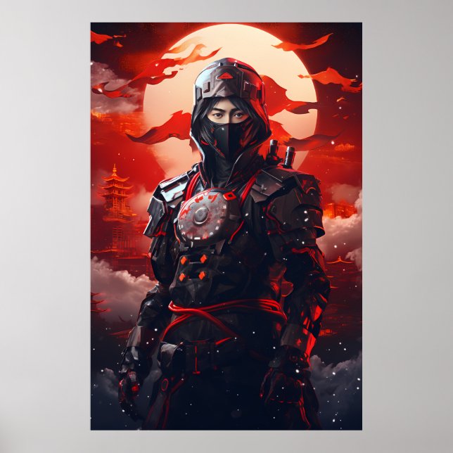 Embrace the Spirit of the Japanese Ninja Warrior Poster (Front)