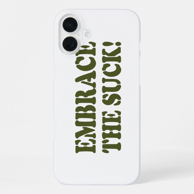 EMBRACE THE SUCK! IPHONE CASE (Back)