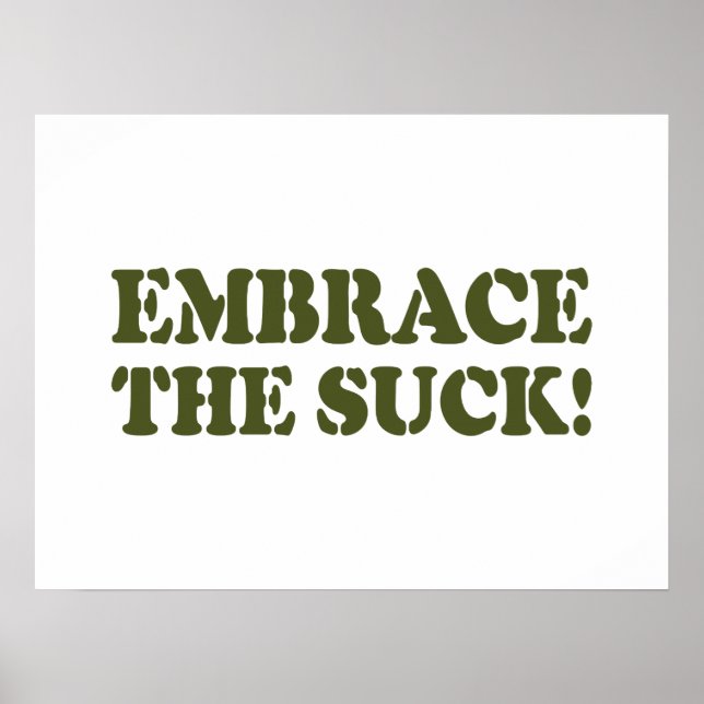 EMBRACE THE SUCK! POSTER (Front)