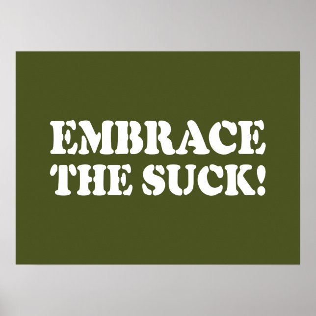 EMBRACE THE SUCK! POSTER (Front)