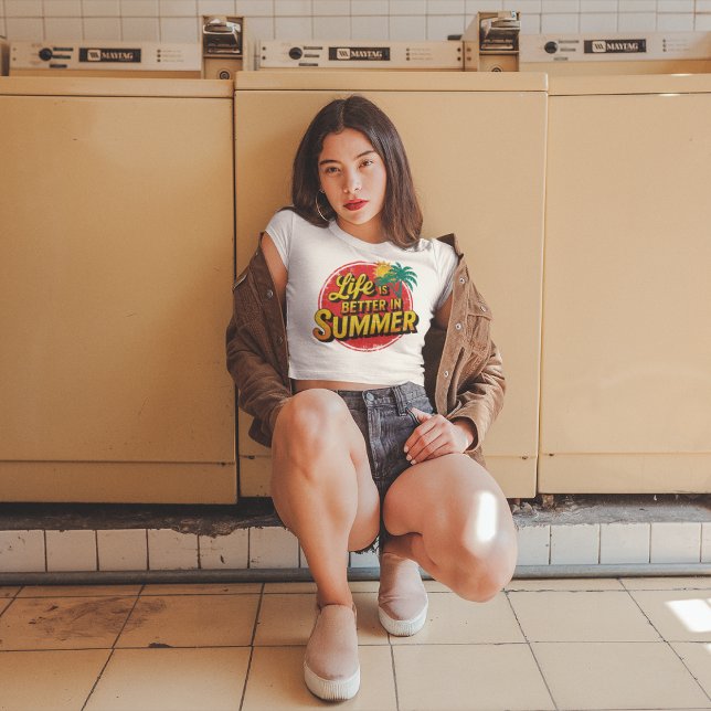 Embrace the Sunshine: Life Is Better in Summer! T-Shirt (Creator Uploaded)