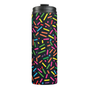Embrace the Sweetness with Our Donut Sprinkles Thermal Tumbler
