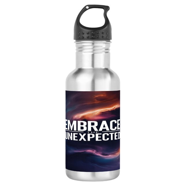 Embrace The Unexpected Stainless Steel Water Bottle (Front)