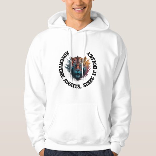 Embrace the Unknown Adventure Awaits T_Shirt Text Hoodie