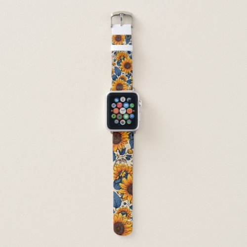 Embrace Vibrancy on Your Wrist Sunflower Dreams Apple Watch Band